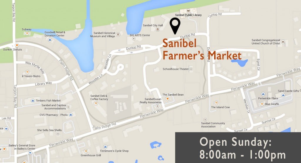 Sanibel Farmers Market Map
