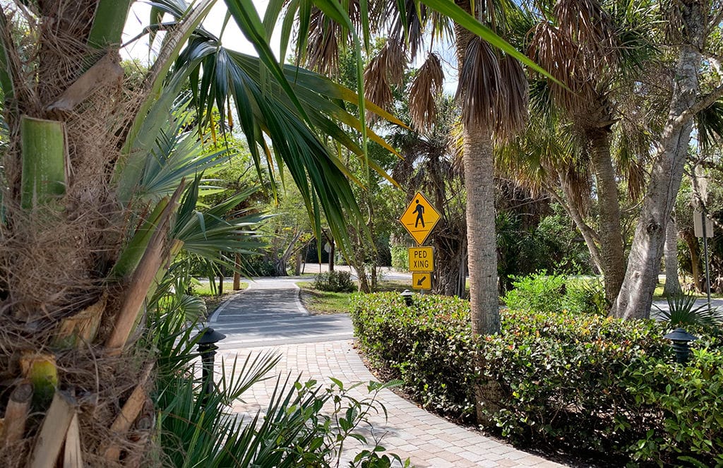 A beautiful bike path on Sanibel Island, FL