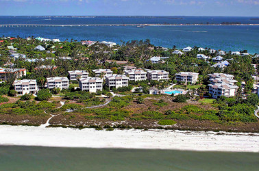 Shell Island Beach Club Aerial Photo